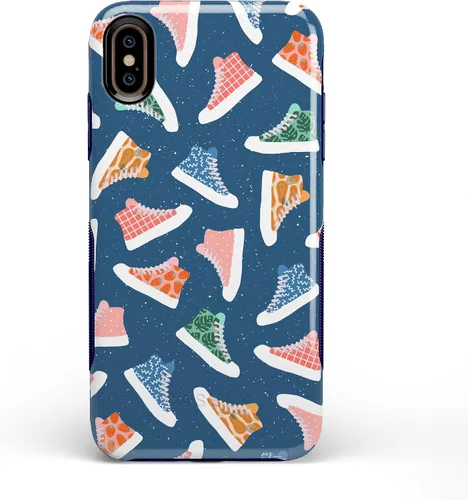 Vista 36 de Casely Funda para iPhone Xs Max Funda con estampado de festival (solo buenas vibraciones)