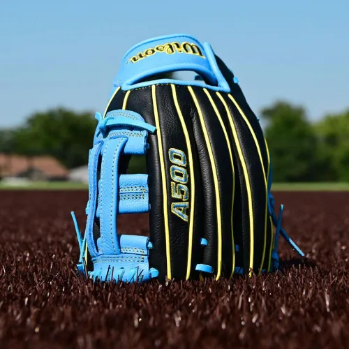 Vista 7 de Wilson A500 Adult + Youth Baseball Glove + Mitt Sizes 10.5" - 12.5" Right + Left Hand Throw Multiple Styles