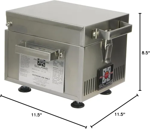 Vista 6 de Solaire SOL-IR8A Anywhere Mini Parrilla de gas propano infrarrojo personal, acero inoxidable