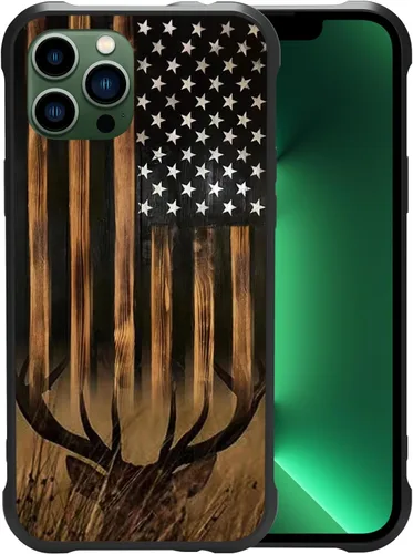 Vista 15 de Funda para iPhone 11 Pro, Funda con Bandera Americana para iPhone 11 Pro Diseño para Hombres Niños [Anti-Rayones] Antideslizante+A Prueba de Golpes
