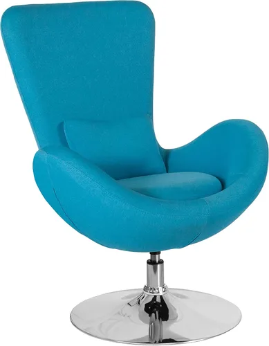 Vista 19 de Flash Furniture Egg Series Grey LeatherSoft Silla de recepción lateral Gris Leathersoft