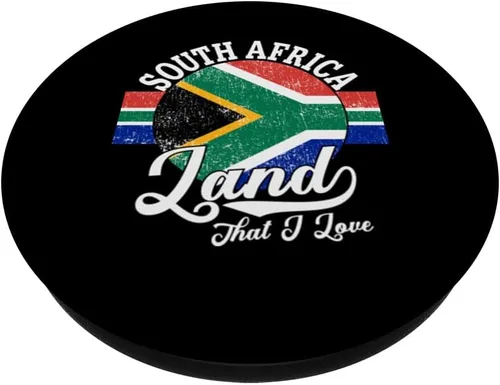 Vista 2 de South Africa Land That I Love With South African Flag Pride PopSockets Swappable PopGrip