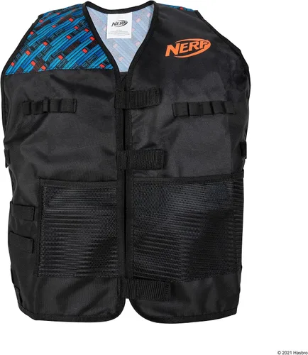 Vista 3 de Nerf Elite Deluxe Tactical Gear Pack – Chaleco táctico con funda de cadera, mochila de cincha y 5 objetivos – Explosión en batalla