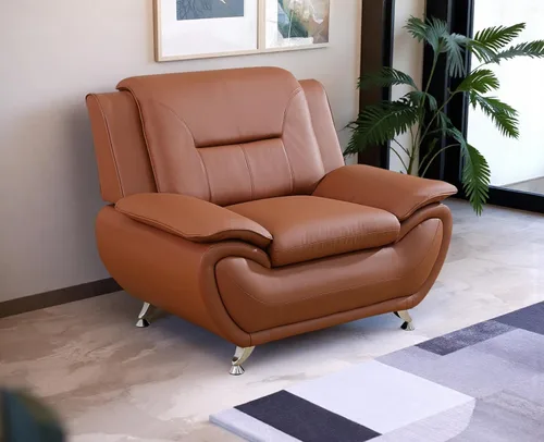 Vista 6 de Sofás de cuero, juego de sofás de sala, sofá para dormitorio, apartamento, juegos de muebles de sala de estar de cuero