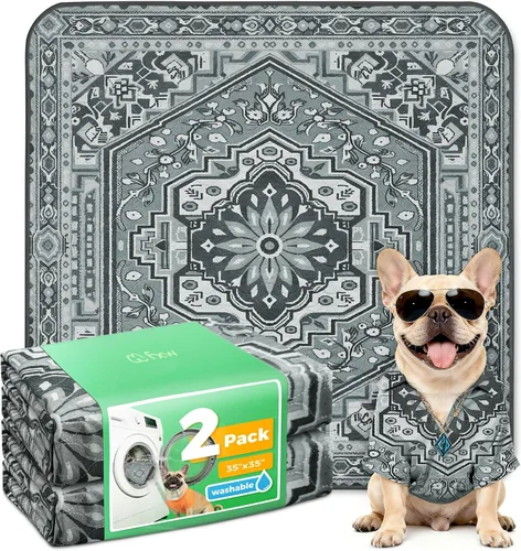 Vista 77 de FXW Almohadillas lavables para orina para perros, almohadillas para cachorros con súper absorbentes, diseñadas específicamente para jaulas de 24