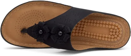 Vista 3 de Herstyle H-Nadia - Zapatos clásicos de cuña baja para mujer con punta abierta
