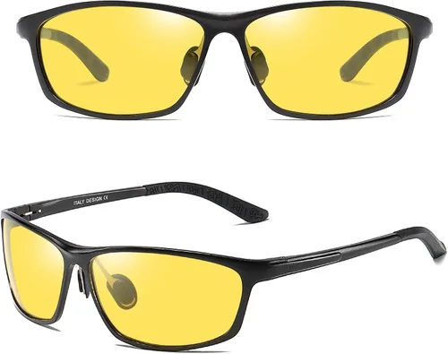 Vista 2 de DUCO Gafas de visión nocturna polarizadas para conducción nocturna para hombre