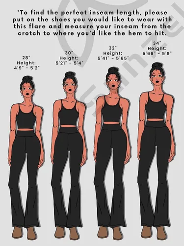 Vista 2 de Sunzel - Leggings acampanados para mujer, sin costuras frontales, pantalones de yoga con control de abdomen, cintura alta cruzada, 28303234 pulgadas