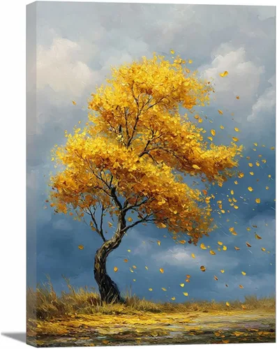 Vista 15 de VOCBAN Naturaleza árbol de la vida imágenes abstractas lienzo pintura grande moderno lienzo arte de pared árboles coloridos sala de estar decoración