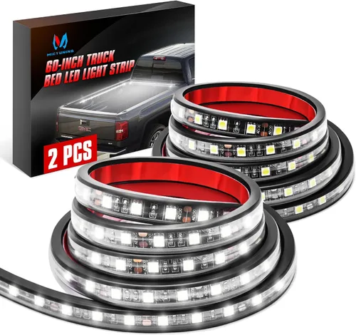 Vista 10 de MICTUNING U8 RGB - Barra de luz LED de brillo bajo, control remoto dual, tira de luz LED multicolor para debajo del cuerpo del auto con carcasa