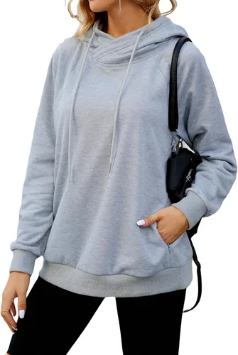 Vista 3 de BMJL Womens Quarter Zip Pullover Oversized Hoodies Sweatshirts With Pocket 2023 Trendy Fall Clothes