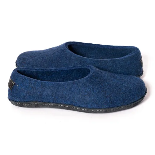 Vista 6 de Women's Handmade Felted Wool Home Shoes with Leather or Rubber Soles
