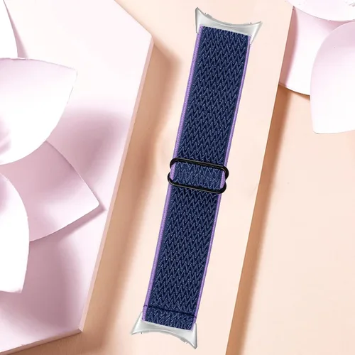 Vista 6 de FitTurn Compatible con Google Pixel Watch 3 de 1.614 pulgadas/Pixel Watch 2/Pixel Watch Correa elástica ajustable de tela de nailon de repuesto