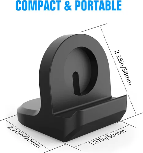 Vista 7 de MoKo Paquete de 2 soportes de carga compatibles con Samsung Galaxy Watch 8 7 6 5 1.575 in 1.732 in/8 Classic 1.811 in/Ultra/6 Classic 1.693 in 1.850