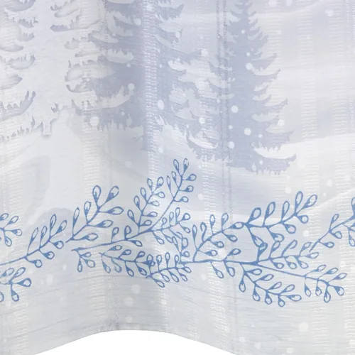 Vista 9 de Avanti Linens Cortina con juego de 12 ganchos a juego, decoración de baño y vacaciones (Frosty Friends), juego de ducha de 13 piezas