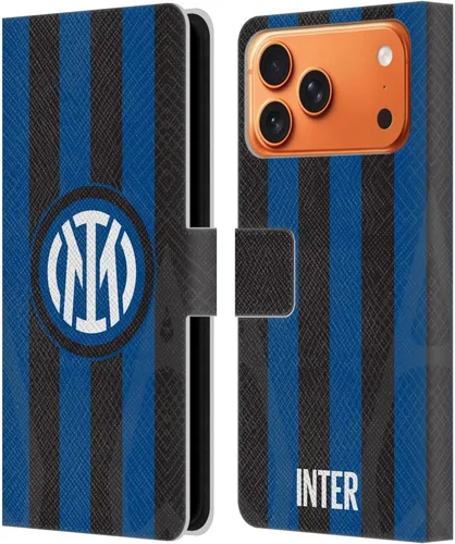 Vista 27 de Head Case Designs Officially Licensed Inter Milan Away 2025/26 Crest Kit Leather Wallet Case Compatible with Apple iPhone 11