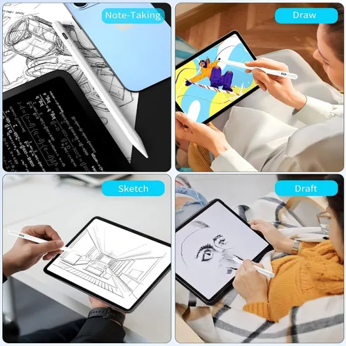 Vista 9 de Lápiz capacitivo de carga rápida para iPad 2018-2023, para iPad 10ª/9ª/8ª/7ª/6ª, iPad Air 4/3ª, Mini 6ª/5ª, Pro 11''/12.9', lápiz capacitivo con 5