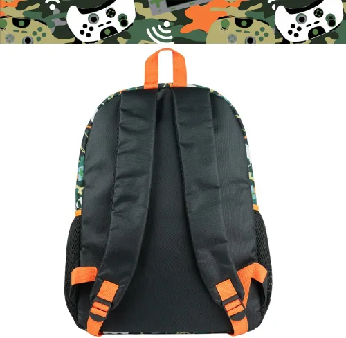 Vista 6 de RALME Mochila para niños, 16 pulgadas, Multi, Camo Gaming