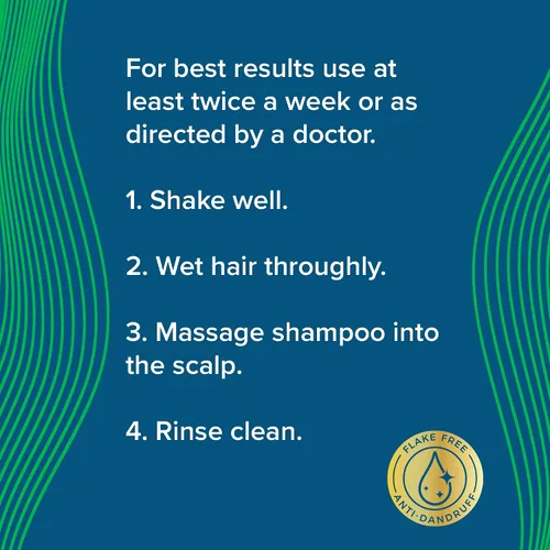 Vista 5 de True+Real Champú hidratante para la caspa con aloe y sulfuro de selenio 1%, 11fl oz