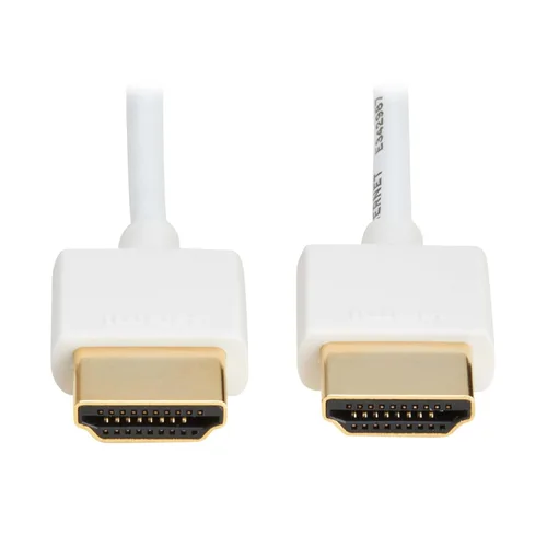 Vista 5 de Tripp Lite Cable HDMI delgado de alta velocidad con Ethernet y video digital con audio, UHD 4K x 2K (M/M), 3 pies (P569-003-SLIM)