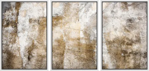 Vista 51 de wall26 Lienzo enmarcado para pared, juego de arte de acuarela pastel, paisaje rural, ilustraciones con formas abstractas, arte moderno, decorativo