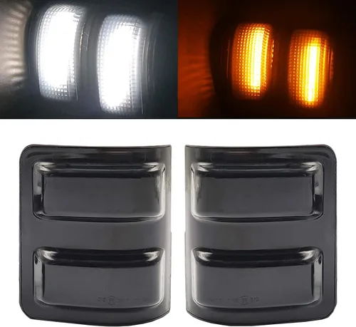 Vista 10 de Luces de posición de espejo lateral LED compatibles con FORD F250 F350 F450 F550 Super Duty 2008-2015, luz de señal de giro de espejo lateral