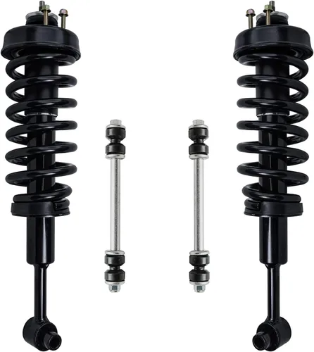 Vista 98 de Detroit Axle - 4 barras estabilizadoras de puntales delanteros para Kia Forte Koup 10-13 12-13 Forte5, puntales y barras estabilizadoras de resorte