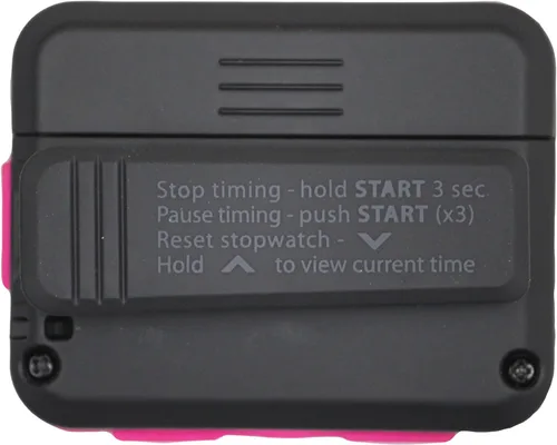 Vista 2 de Gymboss Temporizador de intervalo miniMAX y cronómetro - Negro/Rosa