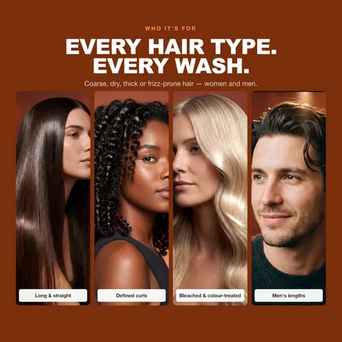 Vista 7 de Morfose Champú de aceite de argán para cabello seco y grueso, champú nutritivo de argán marroquí sin sulfatos, champú suavizante para cabello