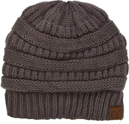 Vista 400 de C.C Trendy Warm Chunky Soft Stretch Cable Knit Beanie