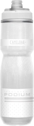 Vista 10 de CamelBak Podium Chill Bike Botella de agua aislada con compresión Negra, 24 onzas