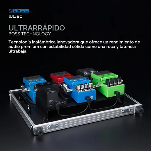 Vista 6 de BOSS WL-50 Sistema de instrumentos inalámbricos de tamaño de pedal Sistema inalámbrico Plug and Play para cualquier configuración de pedalera