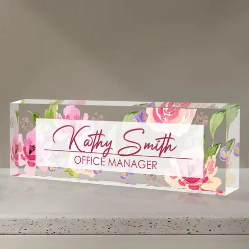 Vista 21 de Placa de nombre personalizada para escritorio, placa de nombre de escritorio personalizada, placa de nombre acrílica, accesorios de escritorio