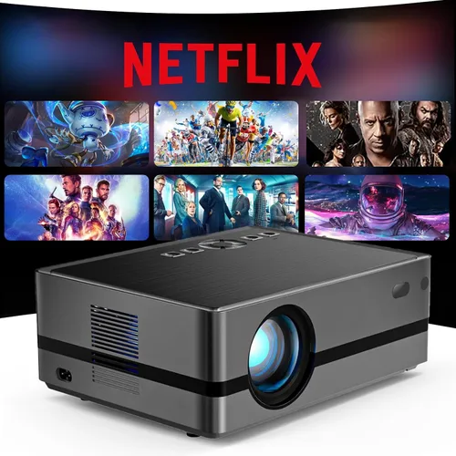 Vista 7 de IPOW Proyector con WiFi 5G y Bluetooth 4K compatible con proyector nativo 1080P para [Netflix] y sistema de configuración automática AI y más de 800