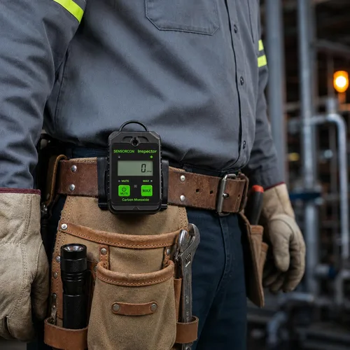 Vista 8 de Inspector CO - Monitor de monóxido de carbono con alertas visuales y audibles, resistente al agua