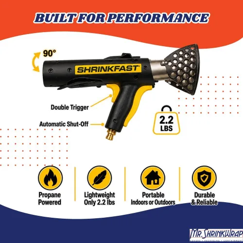 Vista 3 de Mr. Shrinkwrap Kit de pistola de calor 998 con conexiones rápidas