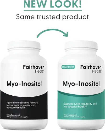 Vista 8 de Fairhaven Health Suplemento de mio-inositol para mujeres y hombres Vitamina B8 2000 mg Cápsulas veganas de inositol en polvo Sin gluten