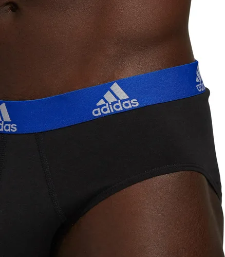 Vista 3 de adidas Men's Stretch Cotton Brief Underwear (3-Pack)