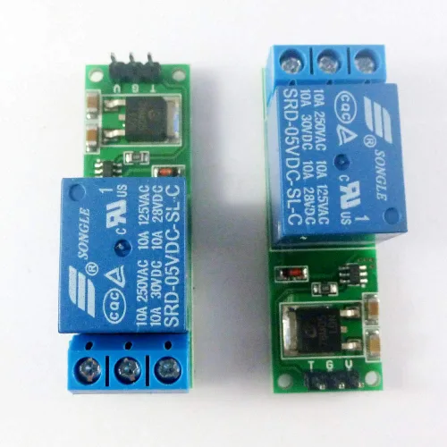 Vista 3 de Módulo de relé de pestillo abatible DC de 6 V-24 V, interruptor biestable de autobloqueo, placa de activación de pulso bajo para Arduino Smart Home