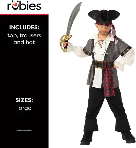 Vista 2 de Rubie's Boys Opus Collection - Disfraz de pirata para niño