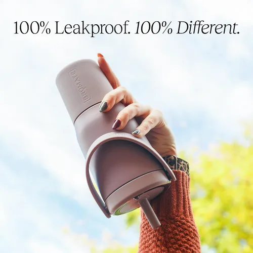 Vista 4 de BrüMate Resa - Vaso de viaje 100% a prueba de fugas de 25 onzas con asa y pajilla, popote SoftSip flexible, funda de silicona para mayor