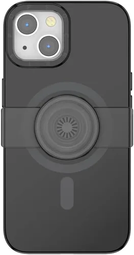 Vista 3 de PopSockets Funda para iPhone 13 con MagSafe, compatible con carga inalámbrica, color negro - iPhone 13 Magsafe Negro