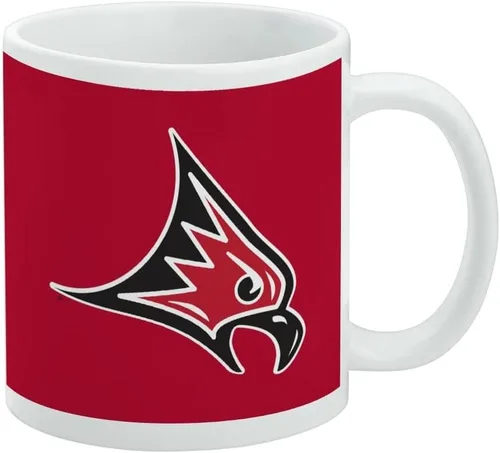 Vista 293 de Taza de cerámica con el logotipo principal de la Universidad Rider, taza de regalo novedosa para café, té y bebidas calientes, 11oz, blanca