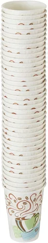Vista 2 de Vaso térmico Dixie 5356CD, de papel, de 16 onzas, con diseño sueños de café, paquete de 50 (caja de 20 cartones)