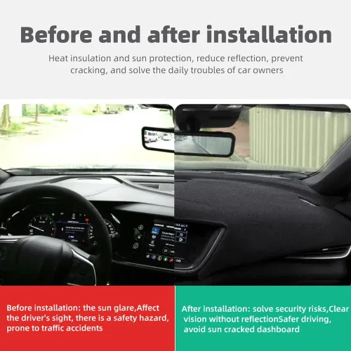 Vista 4 de Cubierta del salpicadero del automóvil para conducción a la izquierda, Mazda 2 Demio 2007-2014, alfombra DE 2007-2014, alfombrilla para parasol