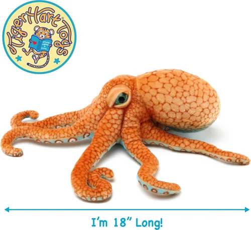 Vista 2 de TigerHart Olympus El Pulpo - Peluche de 18 Pulgadas