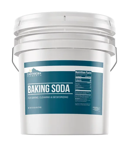 Vista 5 de Earthborn Elements Soda para hornear (2 lb) Bicarbonato de sodio, para cocinar, limpiar y desodorizar