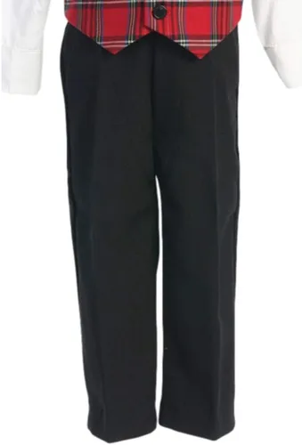 Vista 6 de Chaleco de Navidad a cuadros con pantalones