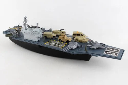 Vista 4 de Daron Worldwide Trading Aircraft Carrier BP96243 Playset, para 36 meses a 180 meses Gris