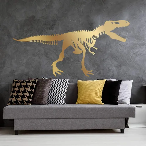Vista 7 de Calcomanía de pared grande de esqueleto Tyrannosaurus Rex - Trex Wall Decal (negro)